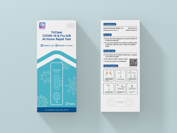 TriClear COVlD-19 & Flu A/B At Home Rapid Test